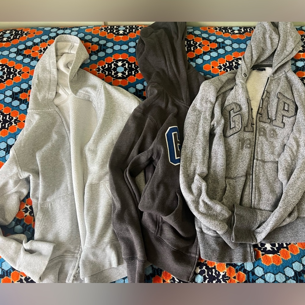 Gap Big Boys Zip Up Sweatshirts 3 in set
